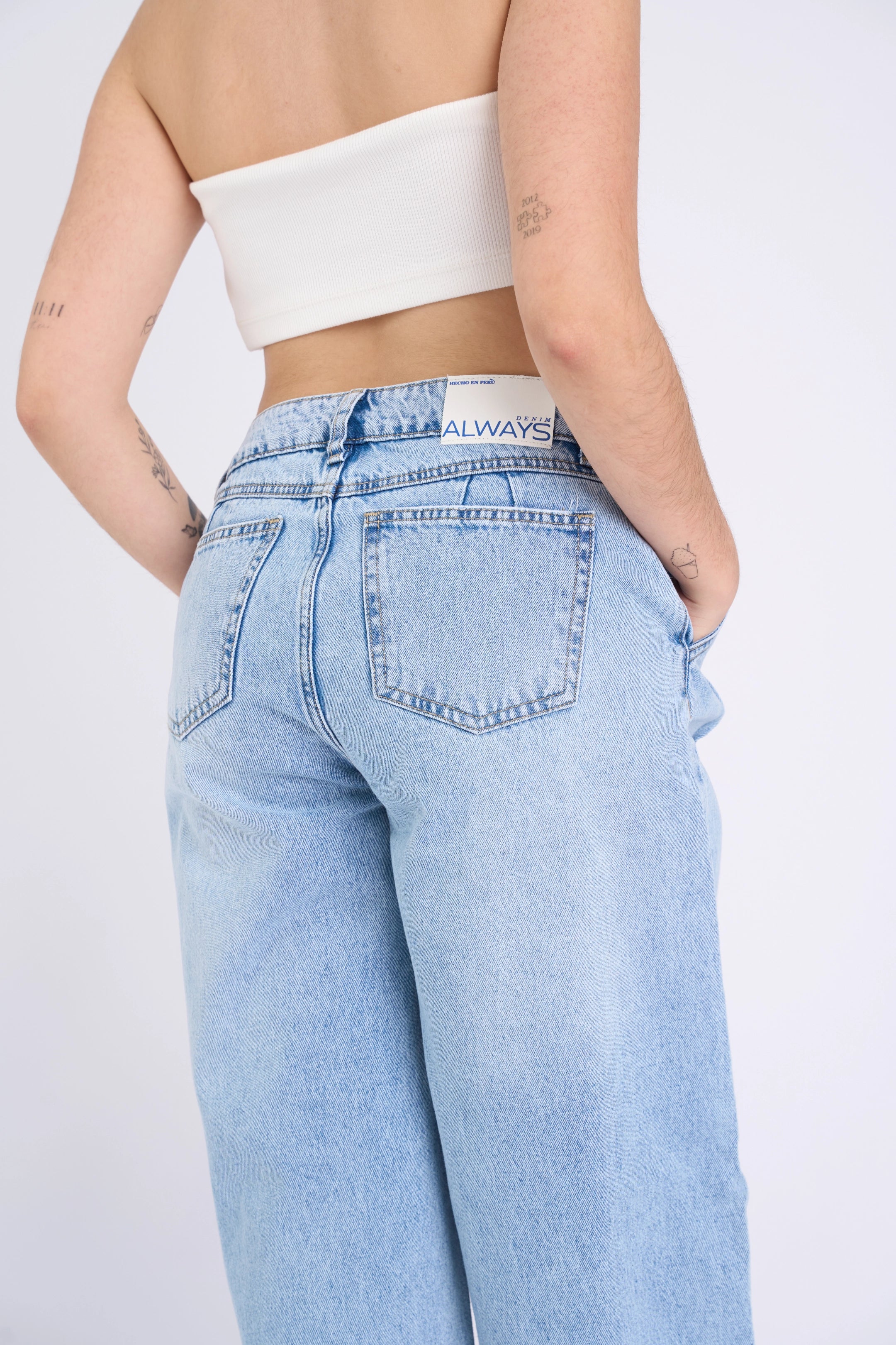 LOW RISE PINZAS - HIELO