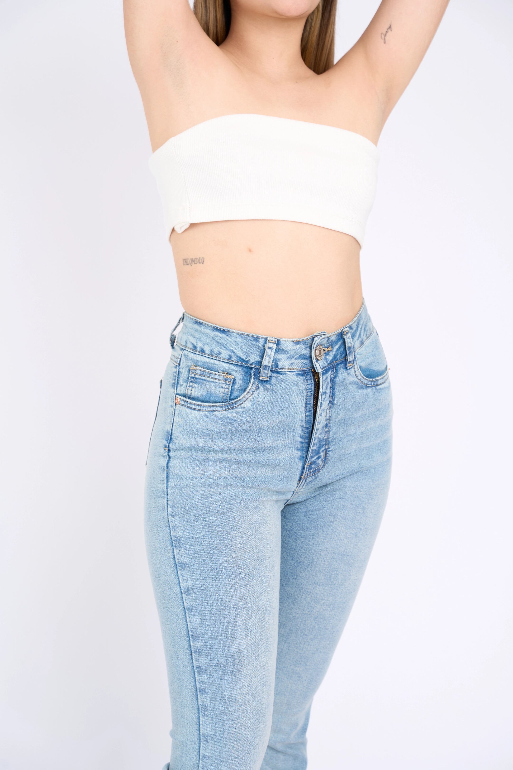 FLARE JEAN TIRO ALTO - MAIZ