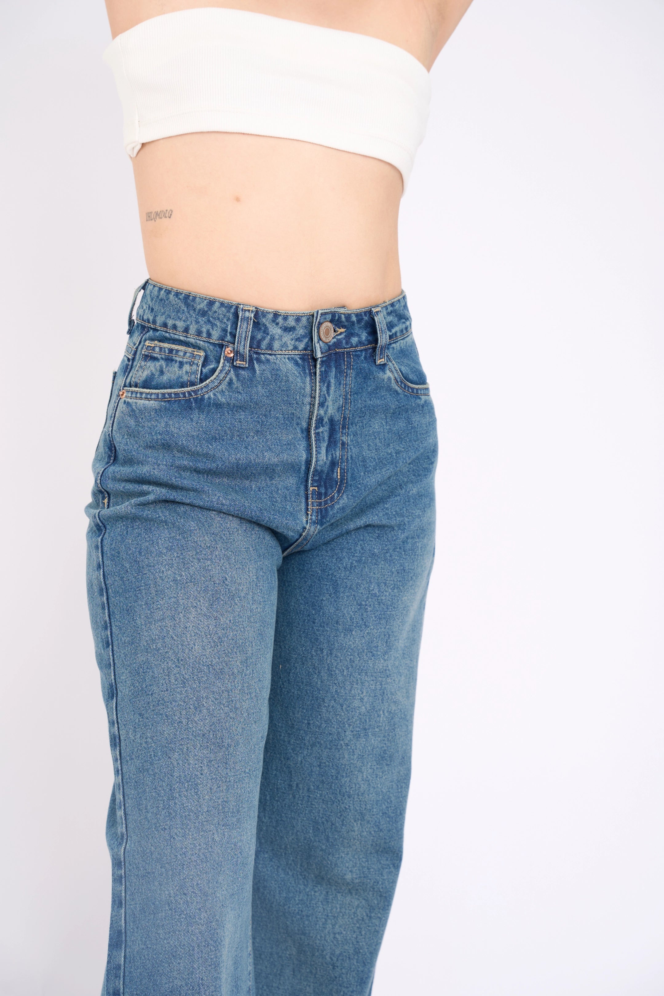 WIDE LEG RIGIDO - BLUE