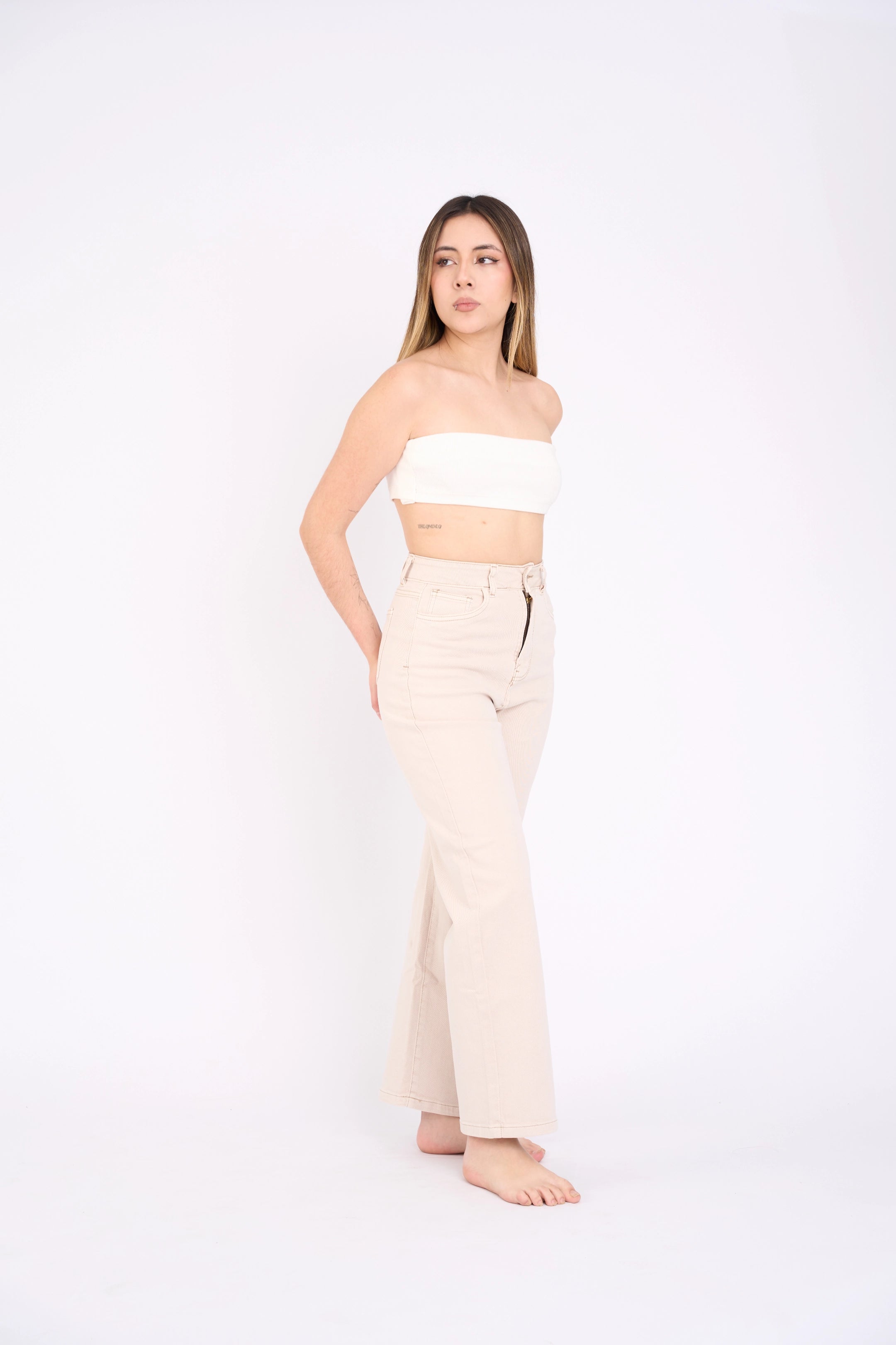 WIDE LEG COLOR COMFY - BEIGE INTERMEDIO