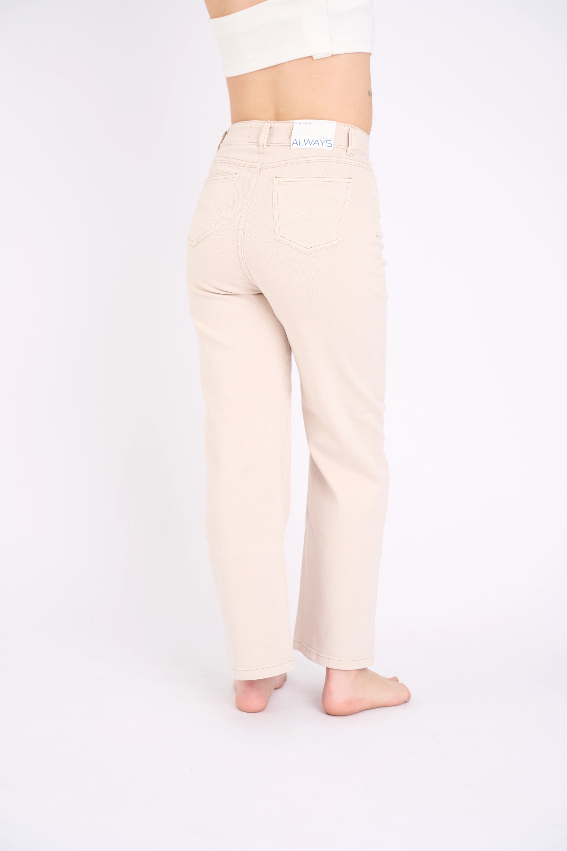 WIDE LEG COLOR COMFY - BEIGE INTERMEDIO