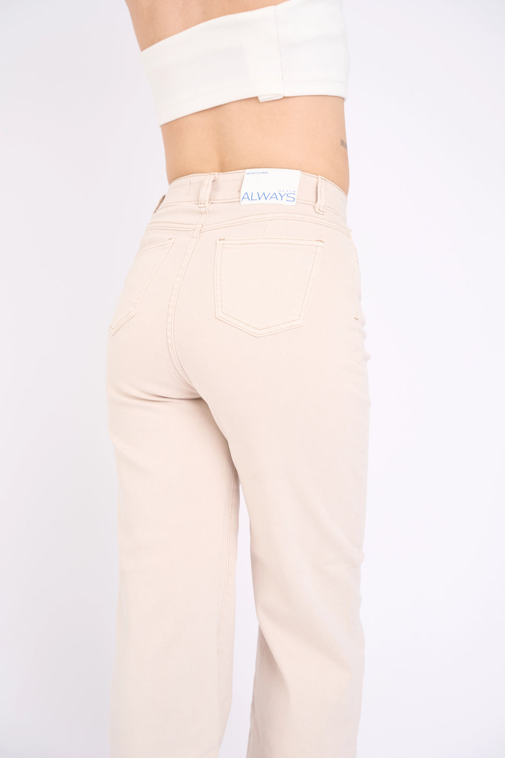 WIDE LEG COLOR COMFY - BEIGE INTERMEDIO