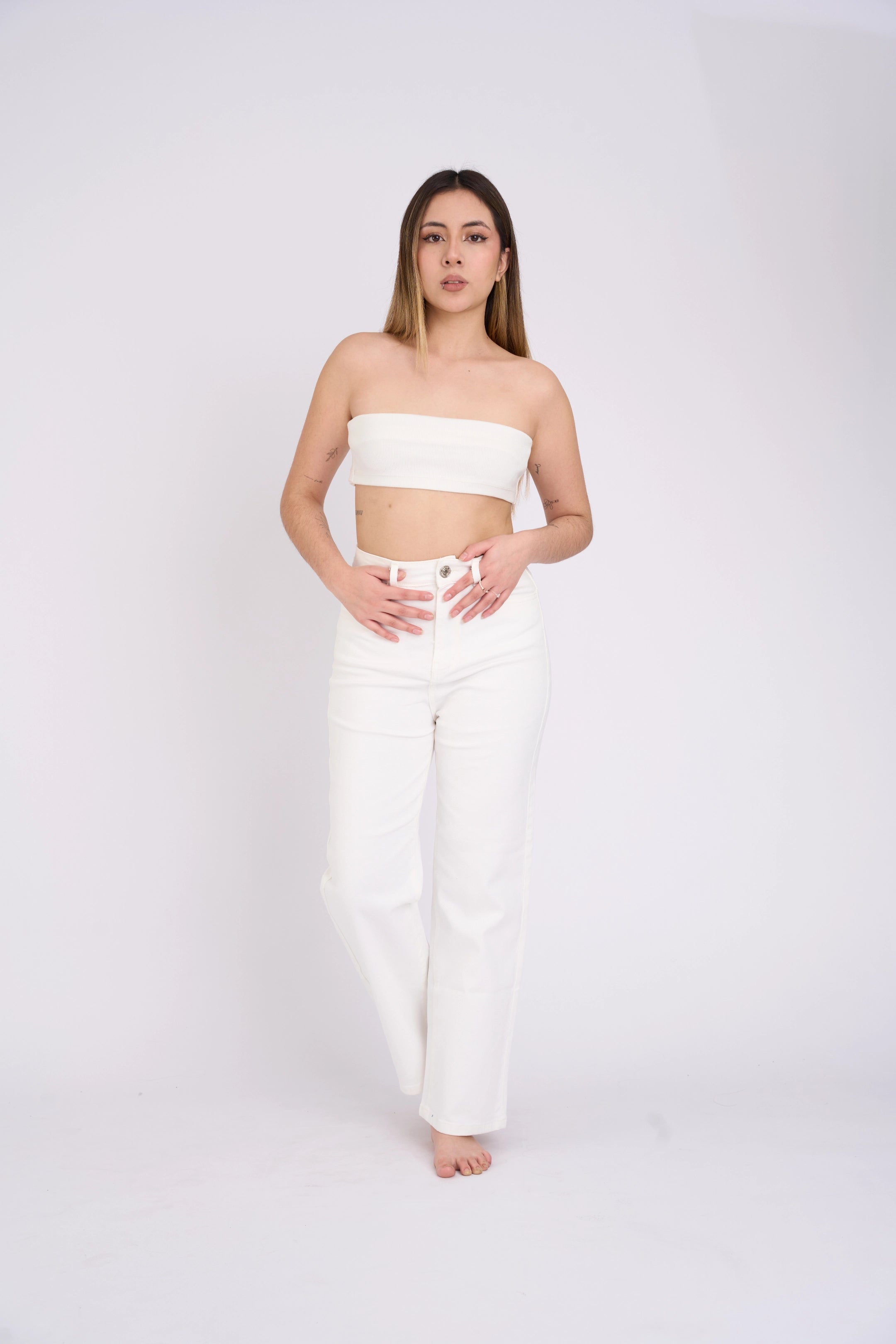 WIDE LEG COLOR COMFY - PERLA