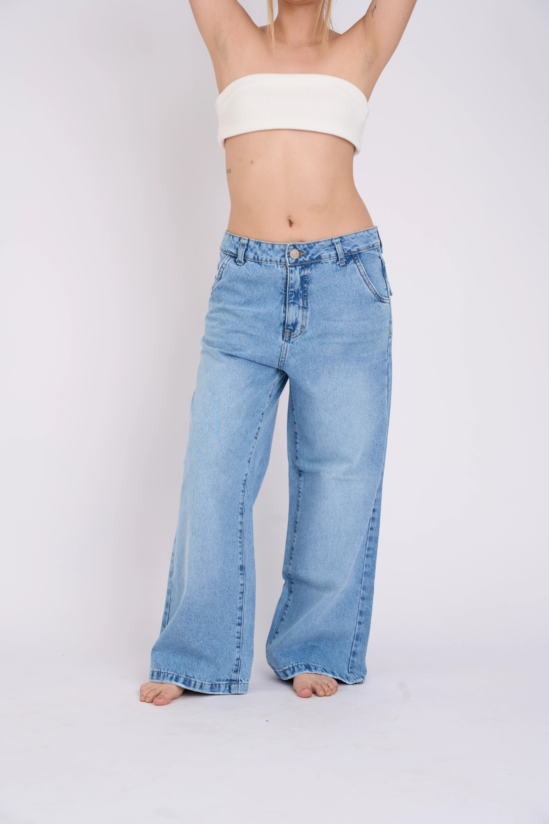 LOW RISE TAPA - CELESTE INTERMEDIO