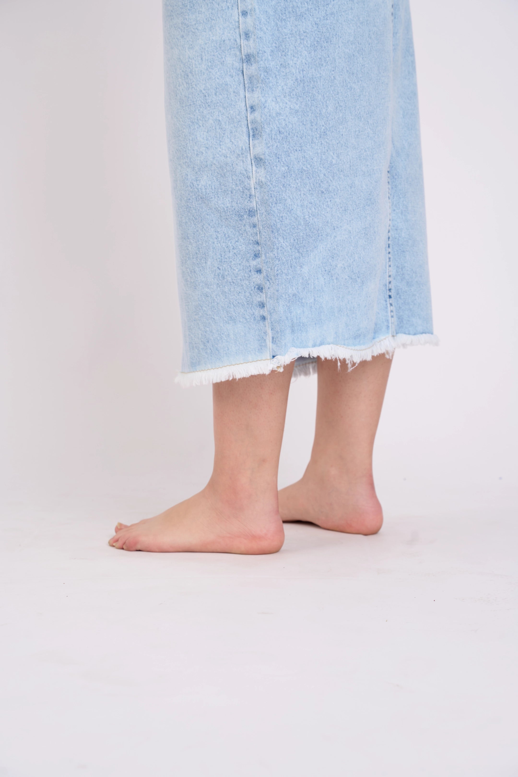 MAXIFALDA DENIM - HIELO