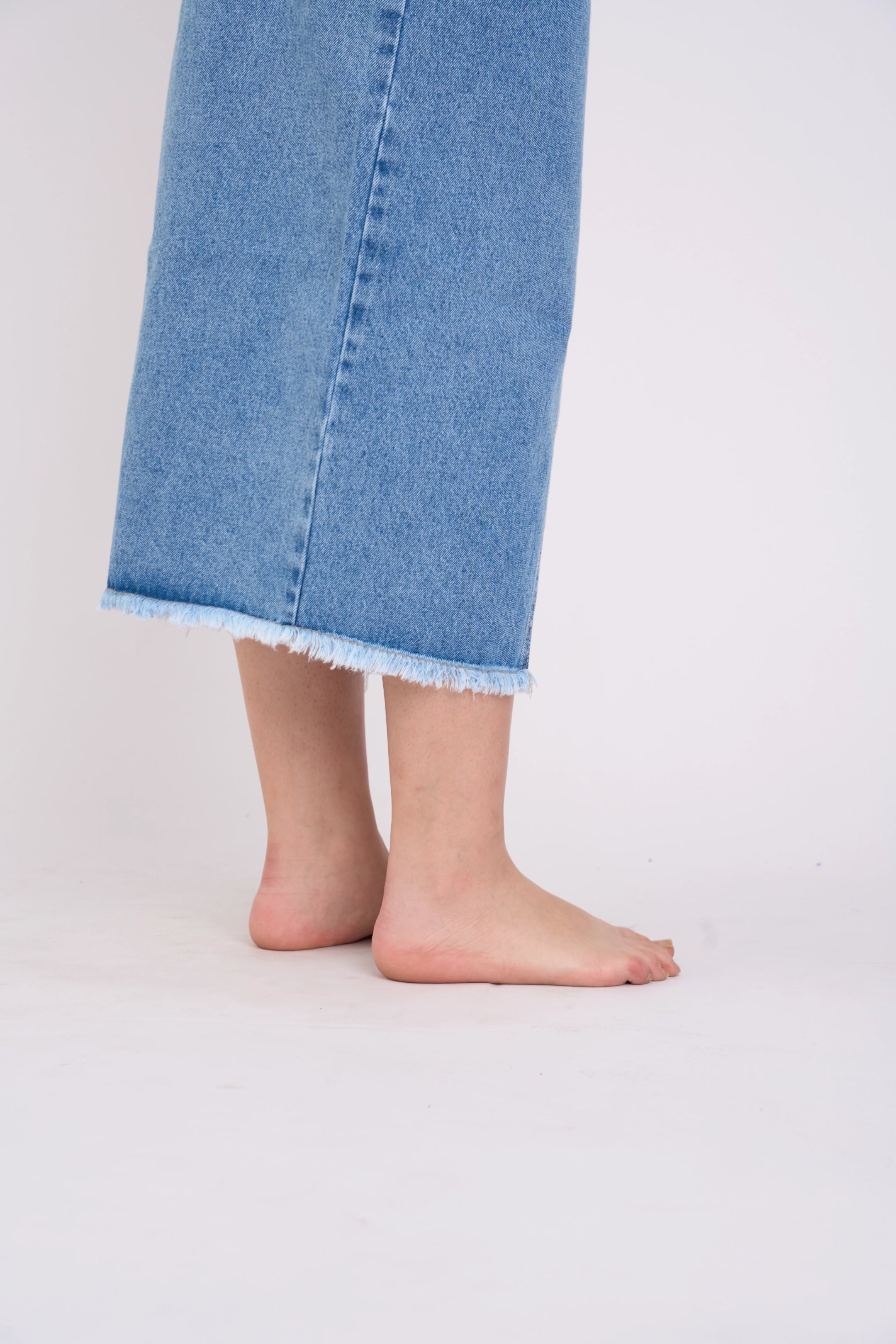 MAXIFALDA DENIM - CELESTE INTERMEDIO