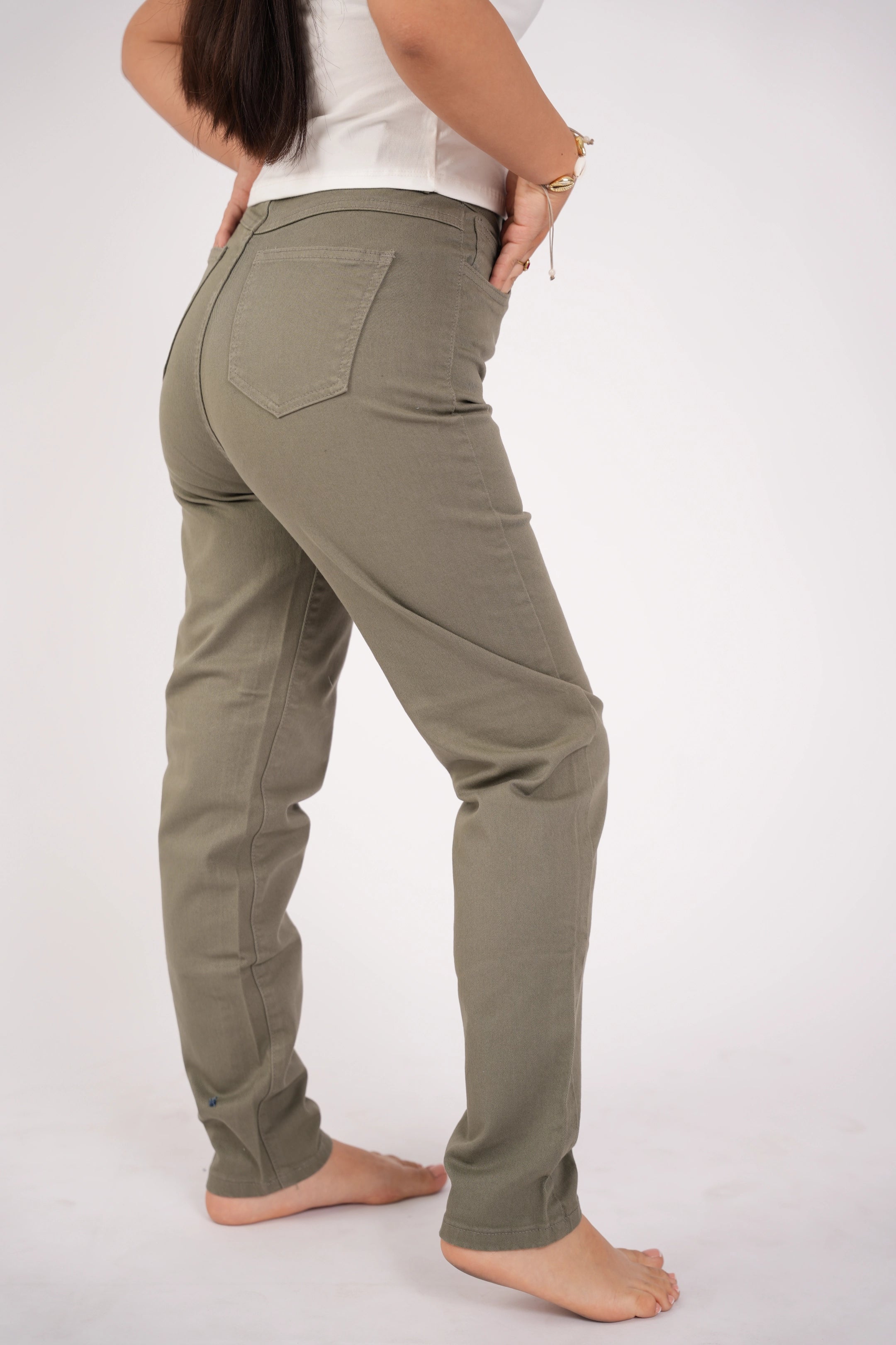 MOM JEAN COLOR - VERDE