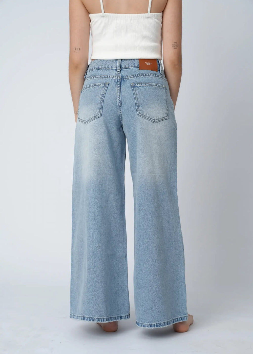 WIDE LEG PALAZZO - HIELO