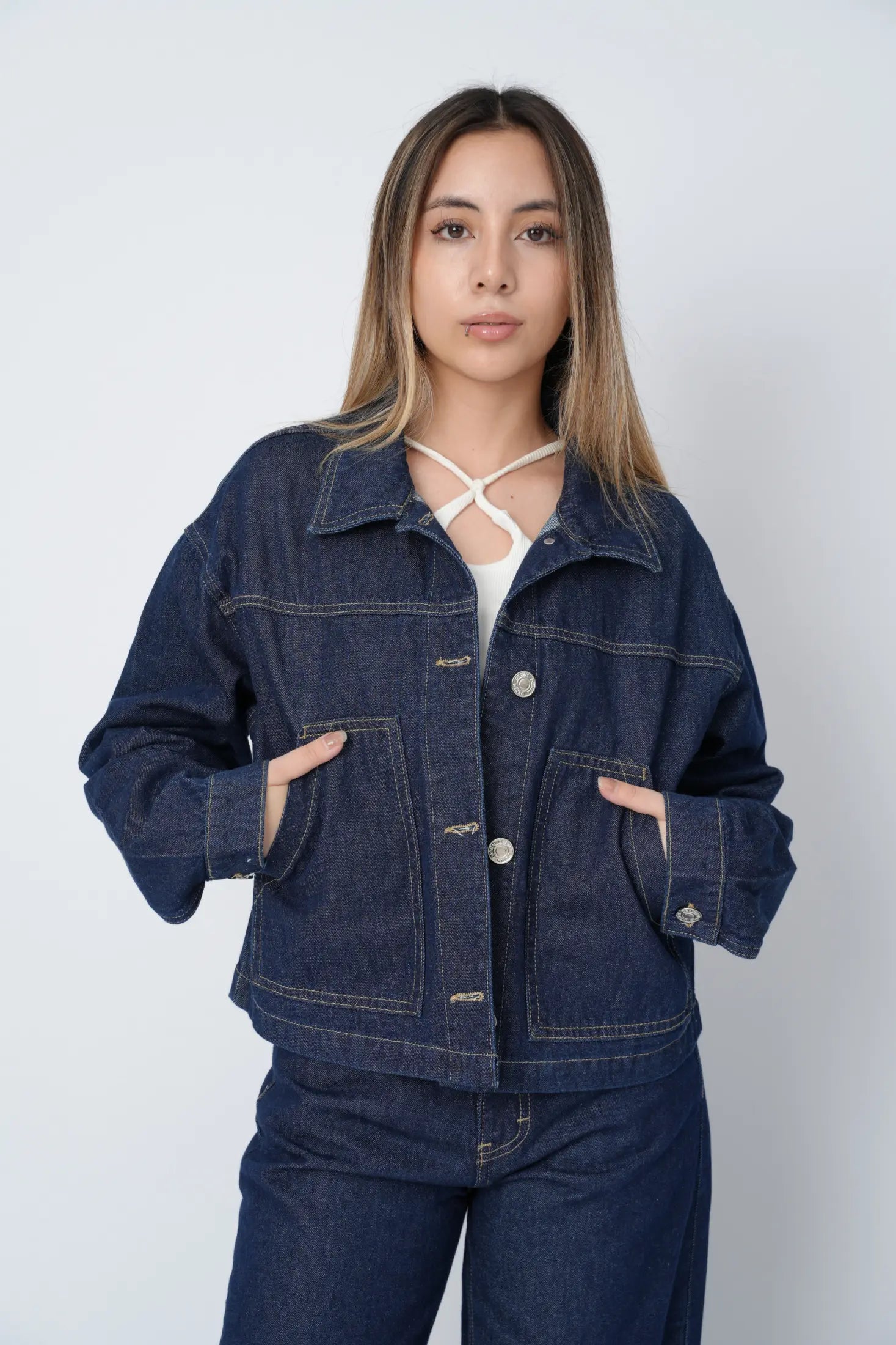 CASACA EMILIA - INDIGO