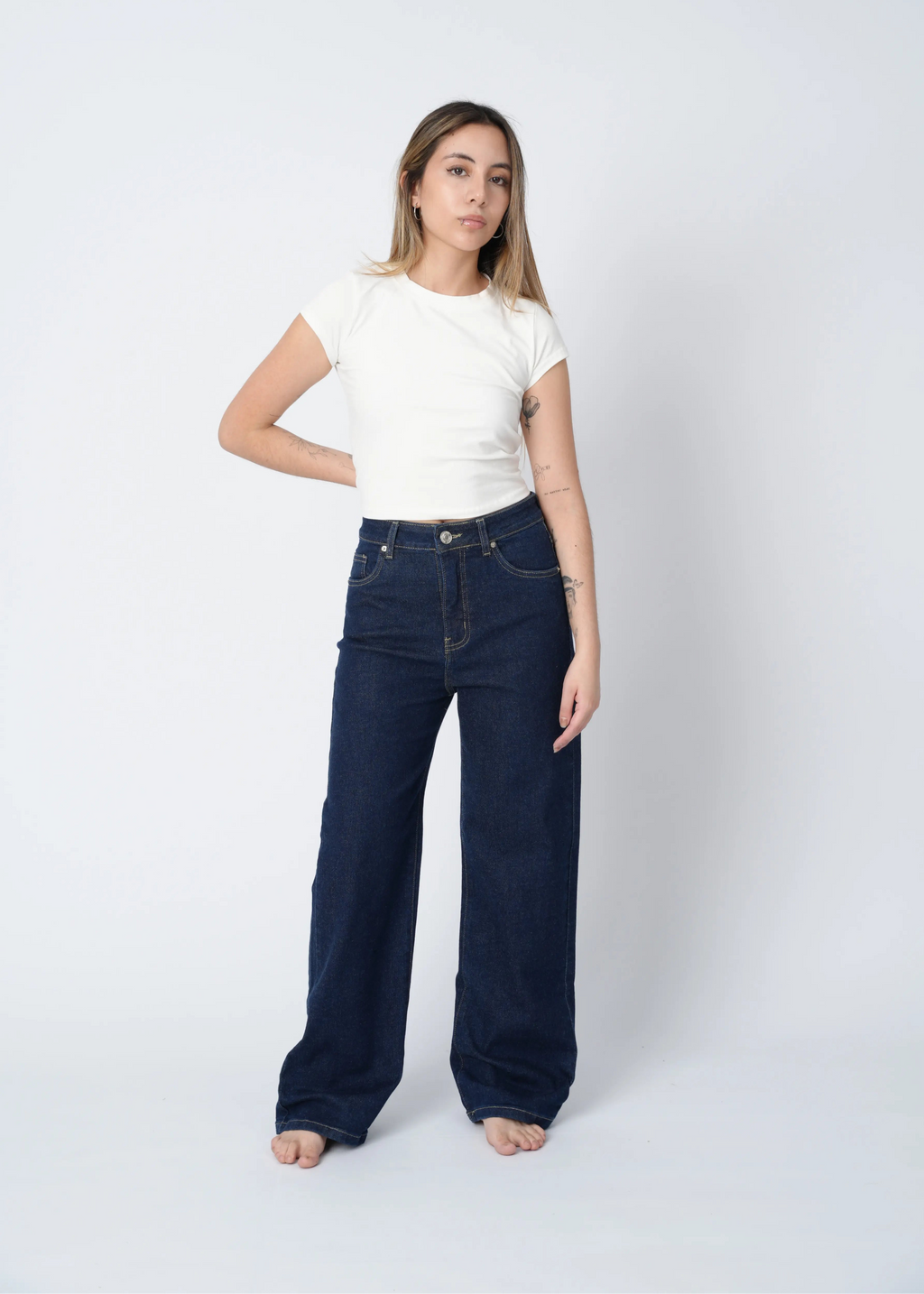 WIDE LEG COMFY - INDIGO