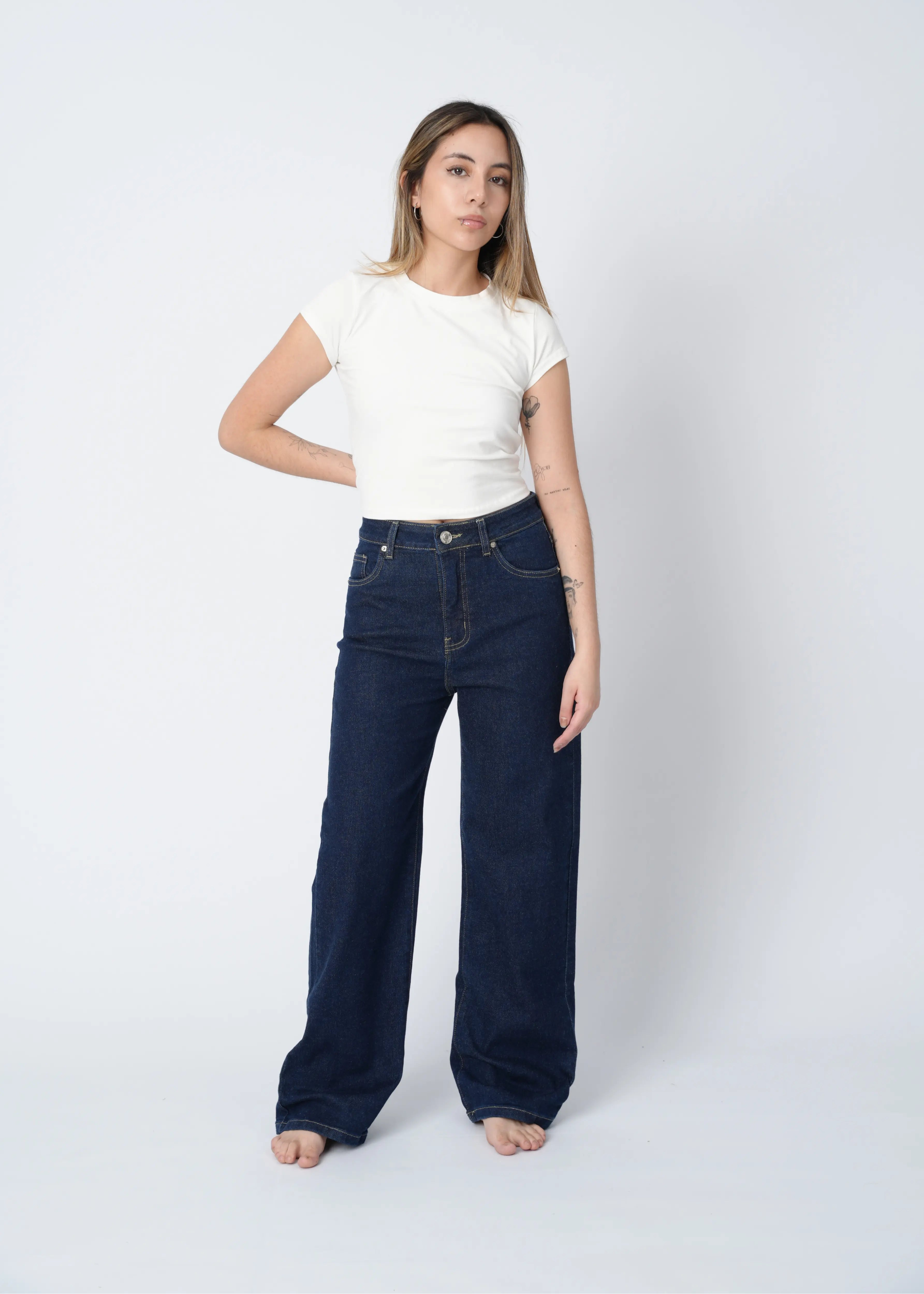 WIDE LEG COMFY - INDIGO