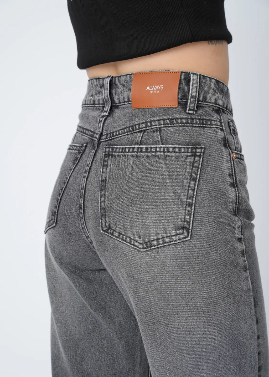 WIDE LEG RIGIDO - PLOMO CLARO