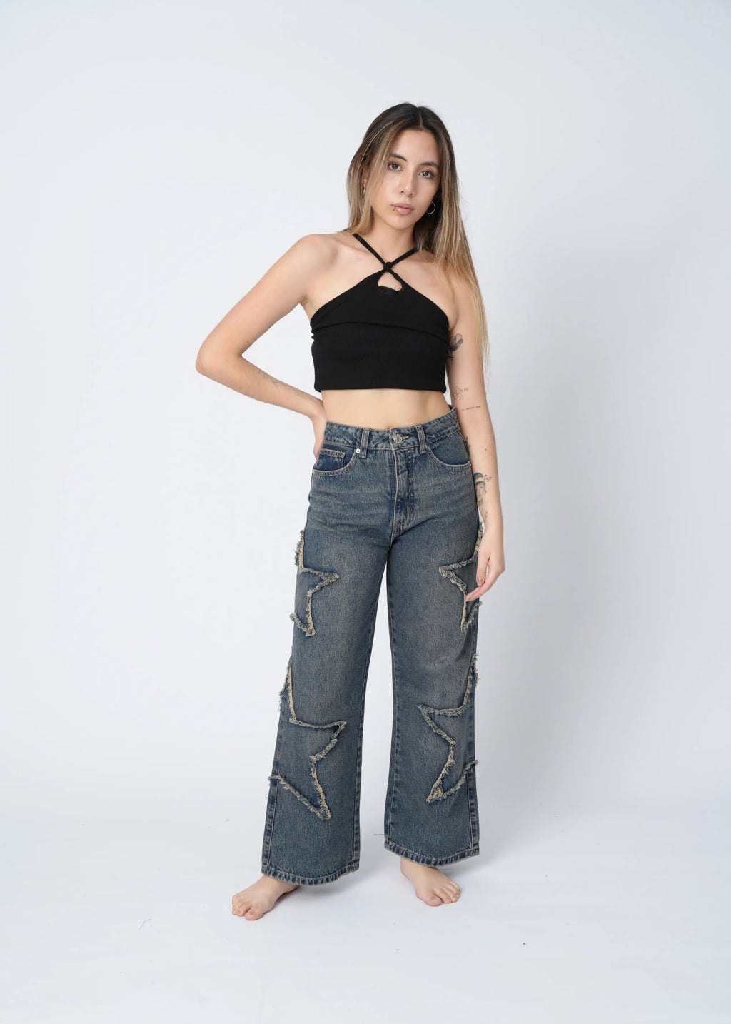 WIDE LEG ESTRELLA - MADERA