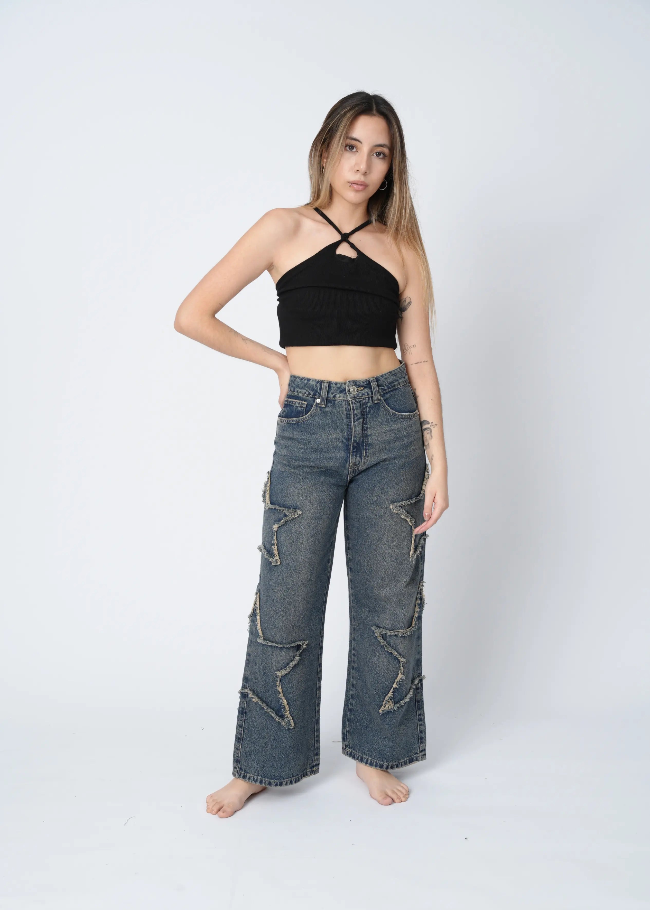 WIDE LEG ESTRELLA - MADERA