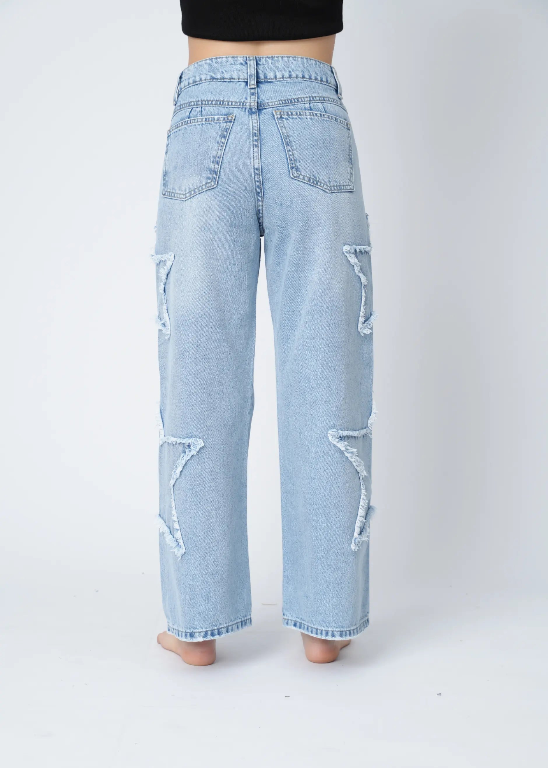 WIDE LEG ESTRELLA - HIELO