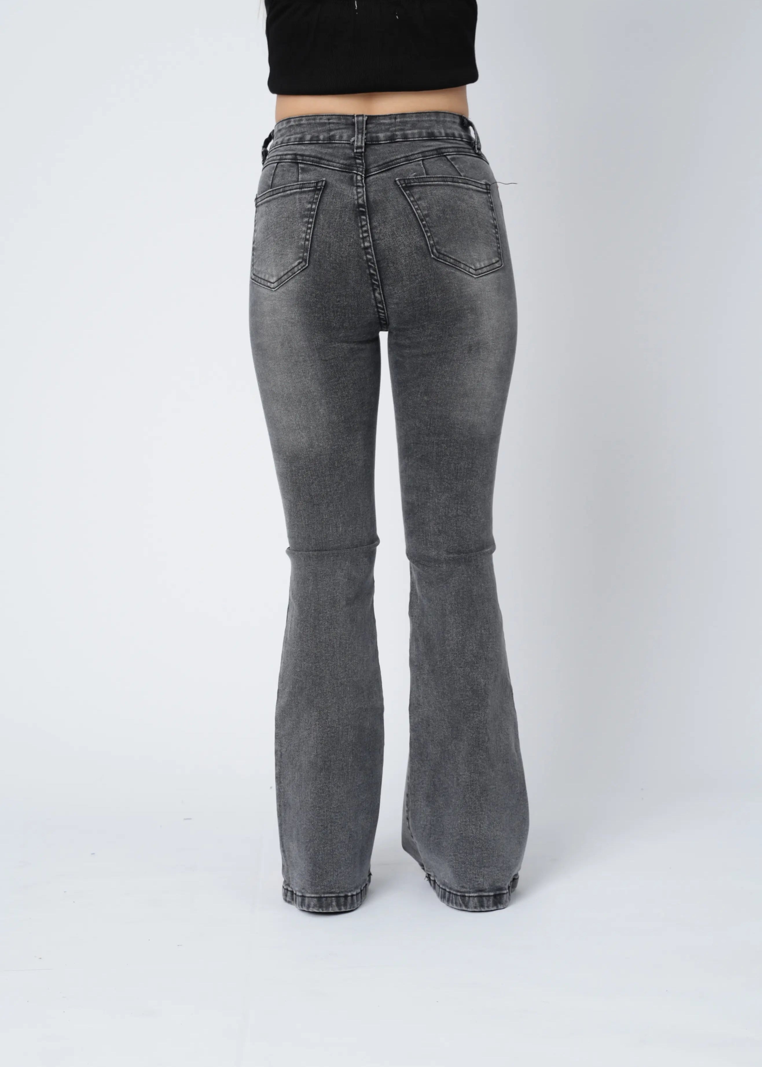 FLARE JEAN - PLOMO CLARO