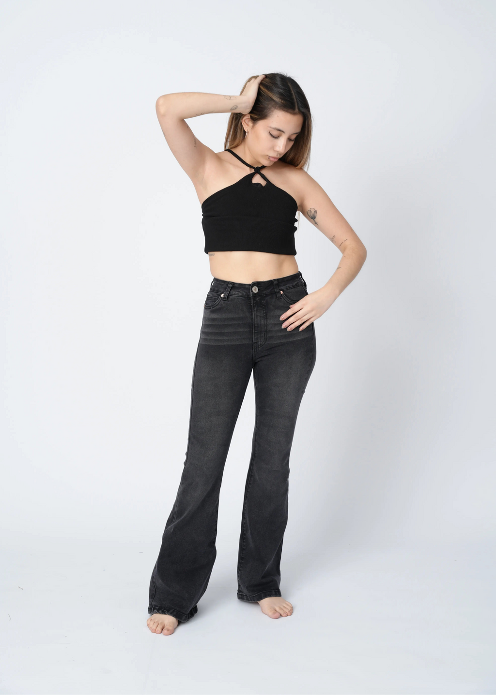 FLARE JEAN - PLOMO OSCURO