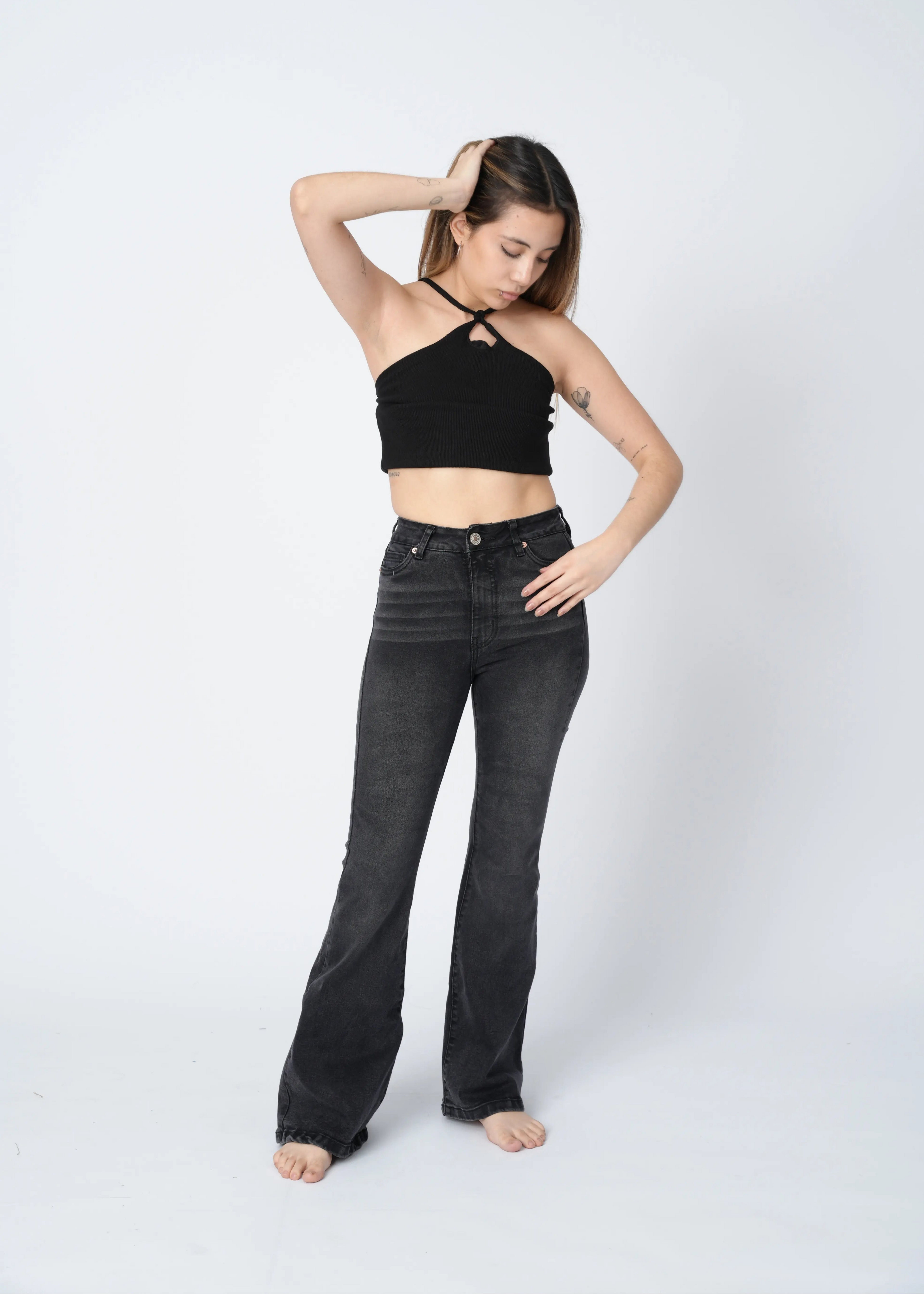 FLARE JEAN - PLOMO OSCURO