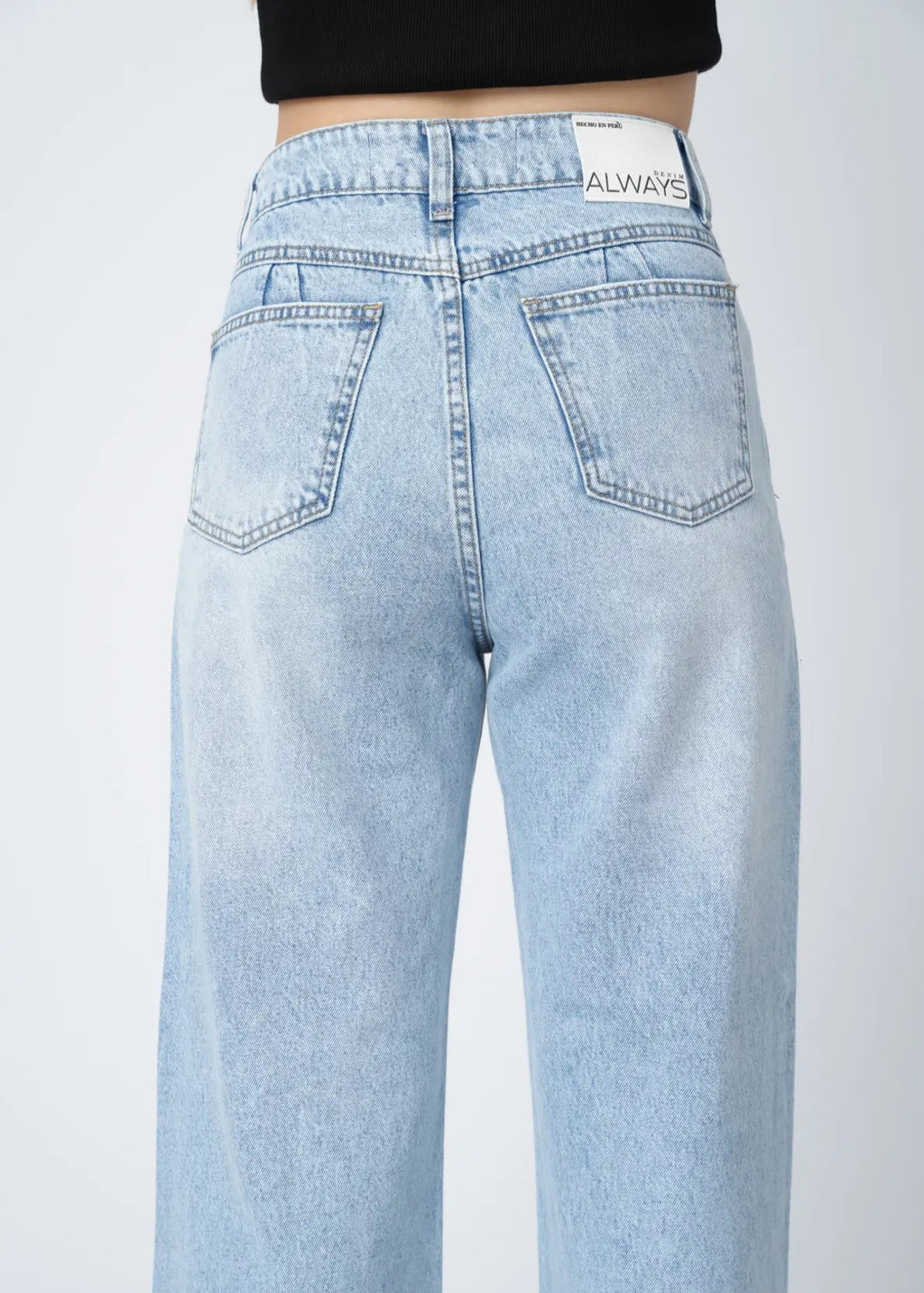 WIDE LEG RASGADO - HIELO