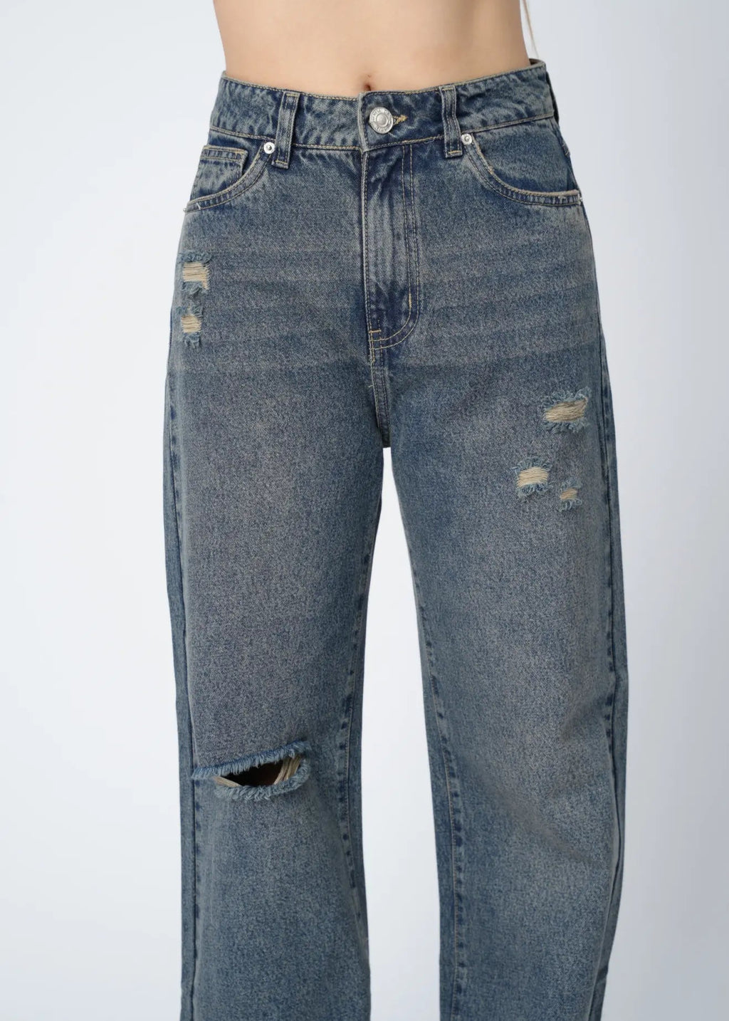 WIDE LEG RASGADO - MADERA