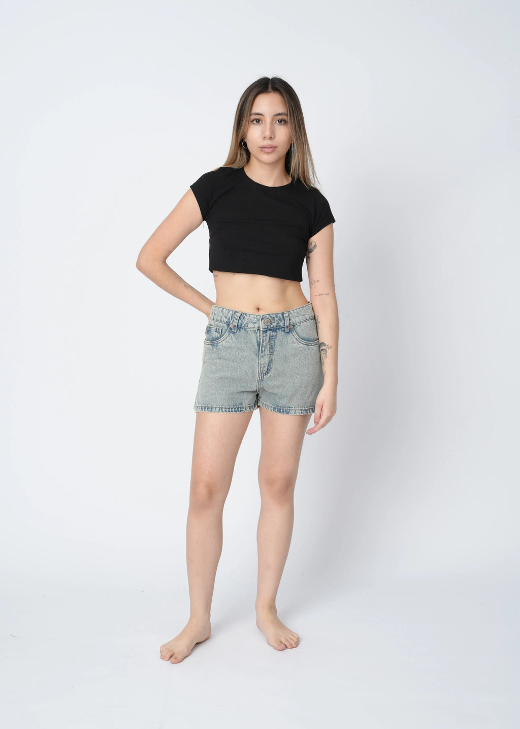 MINI SHORT RIGIDO - MAIZ