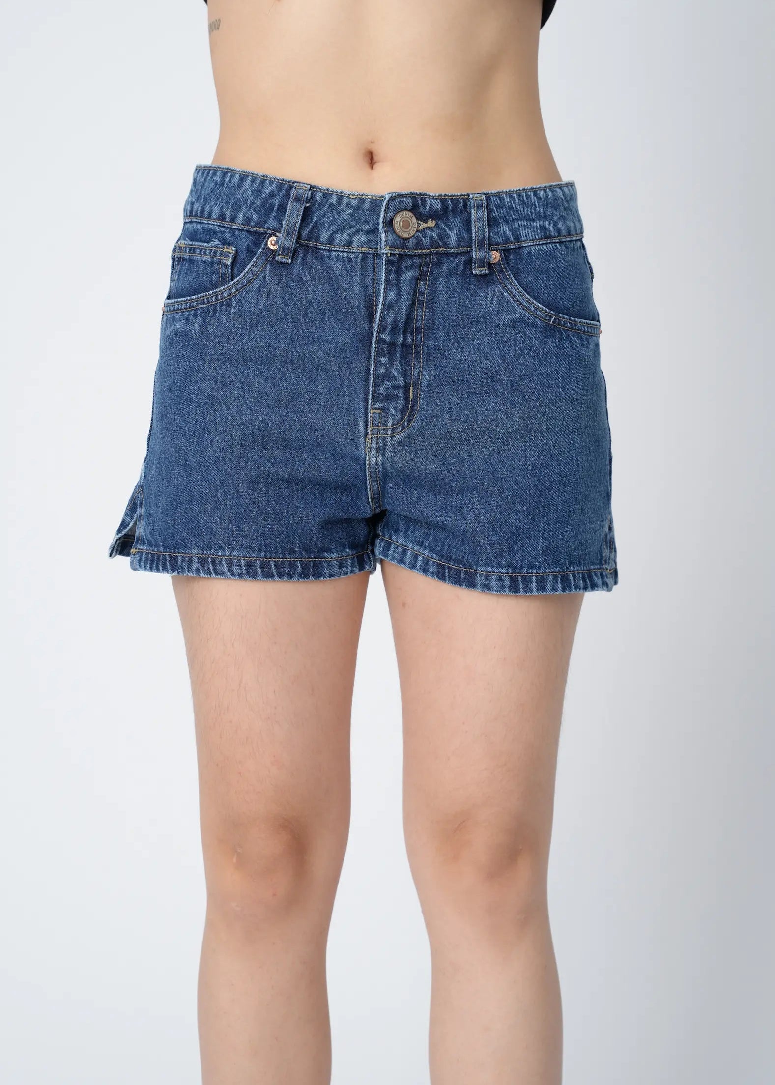 MINI SHORT RIGIDO - AZUL