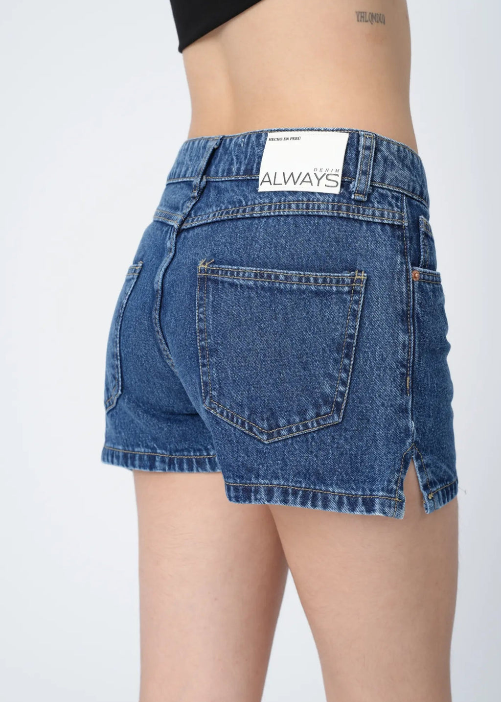 MINI SHORT RIGIDO - AZUL
