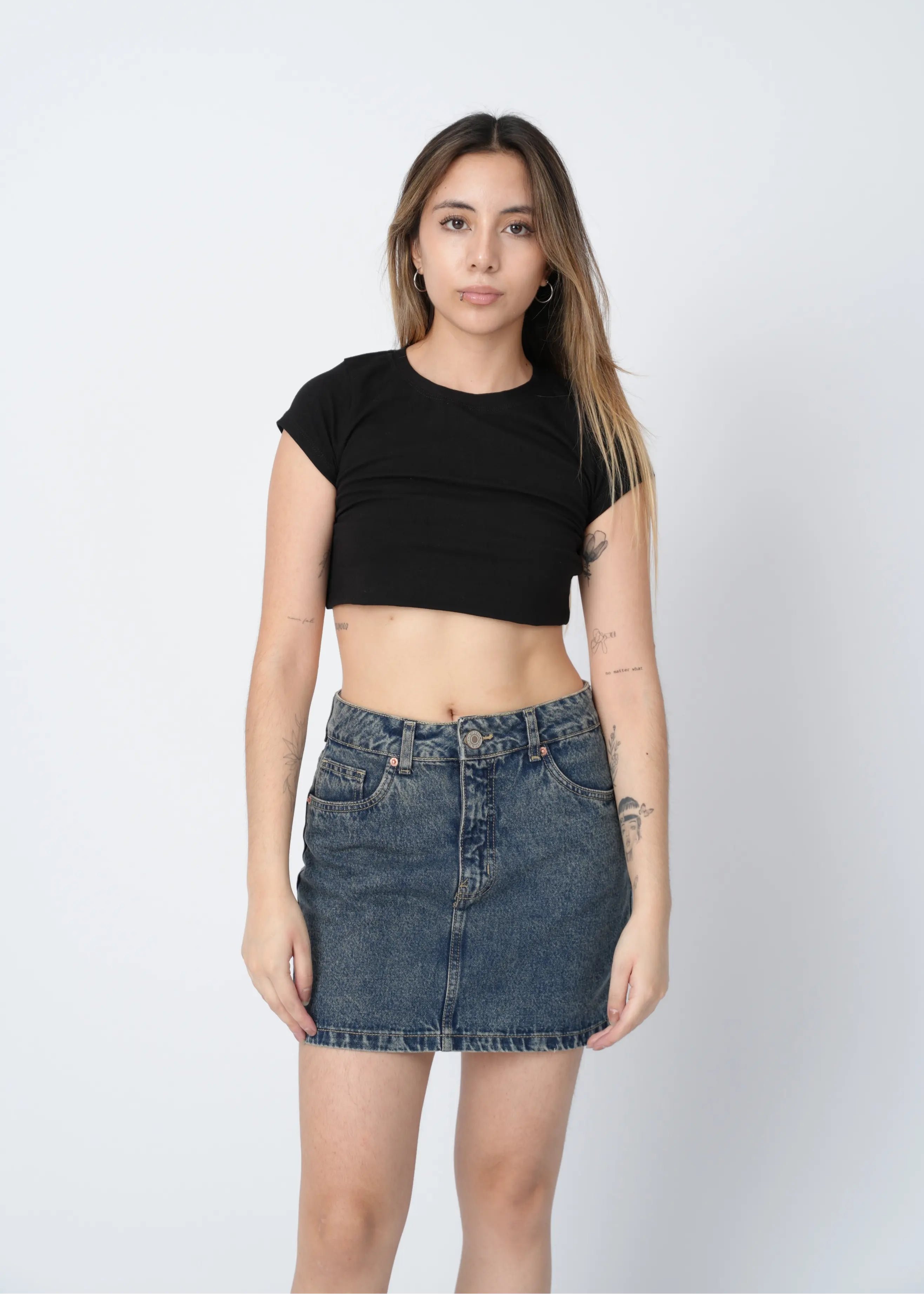MINI FALDA VILMA - MADERA