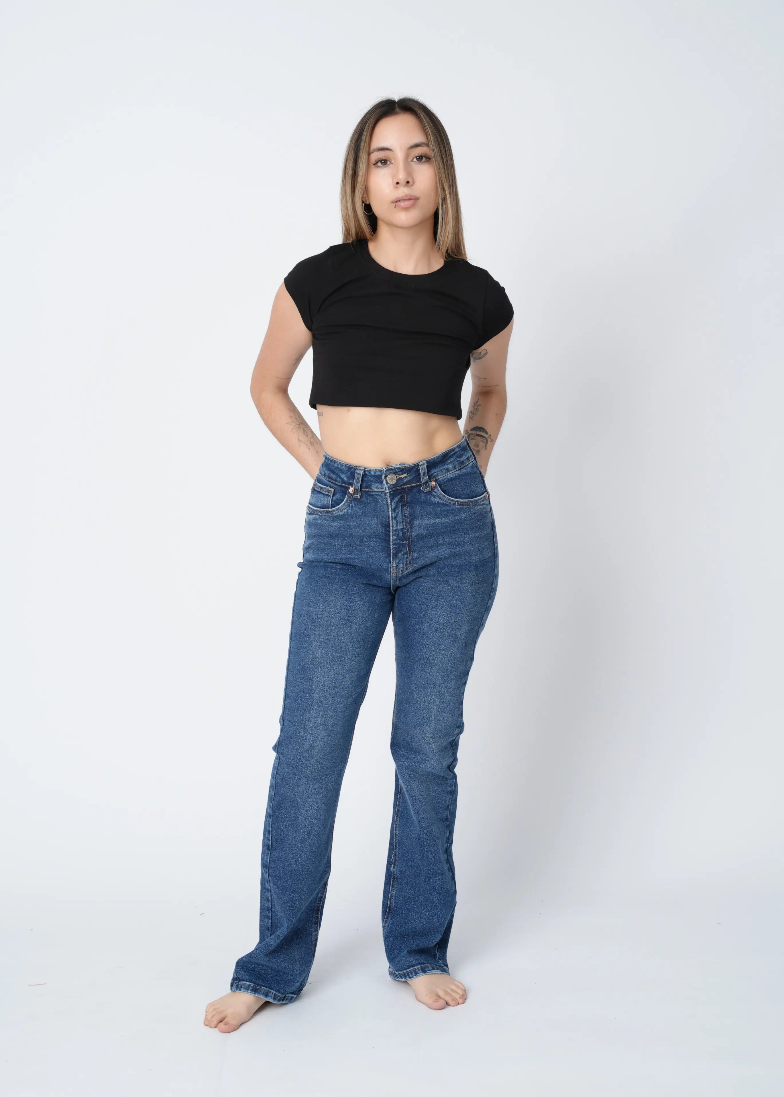 JEAN COMFY RECTO - AZUL