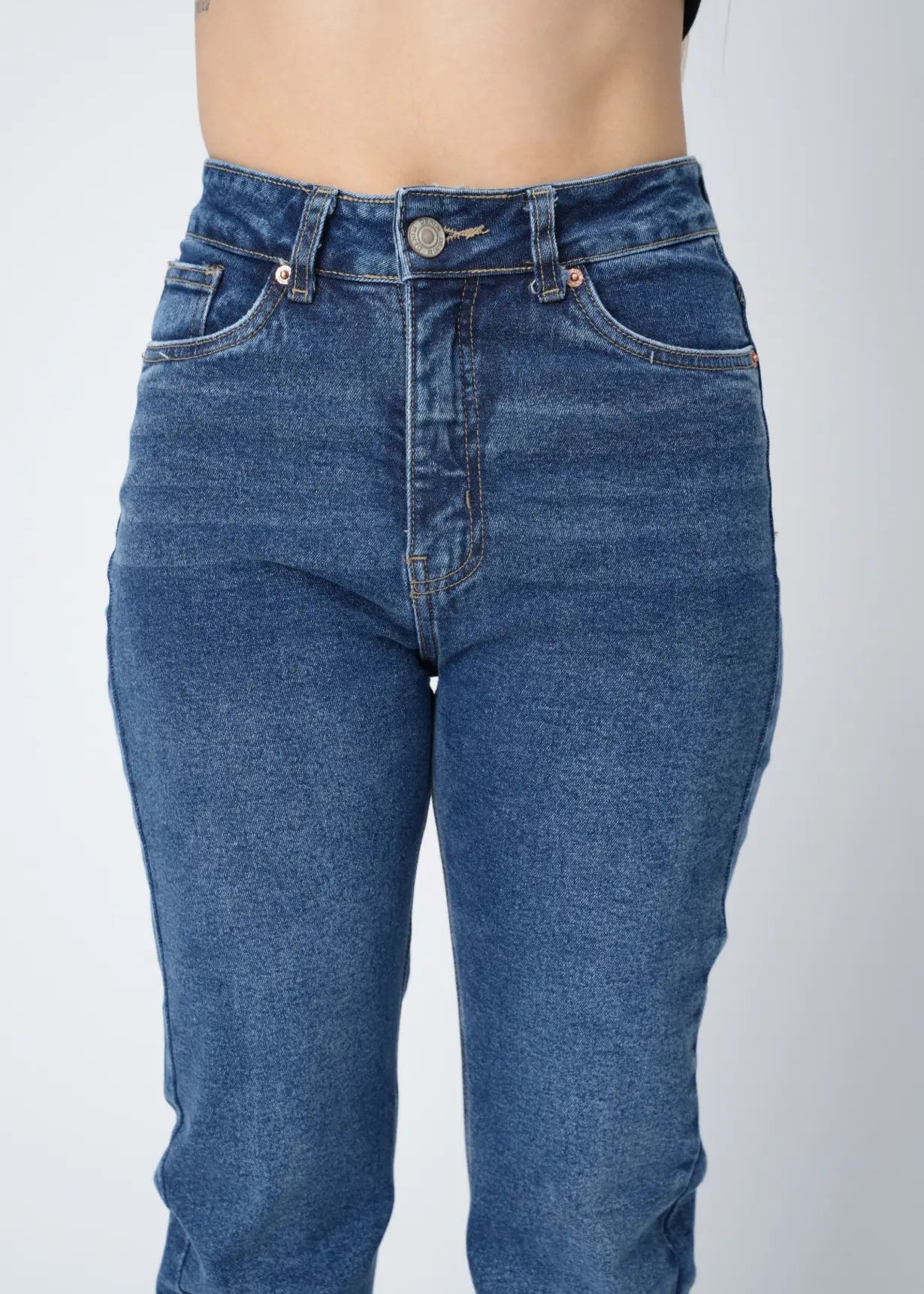 JEAN COMFY RECTO - AZUL