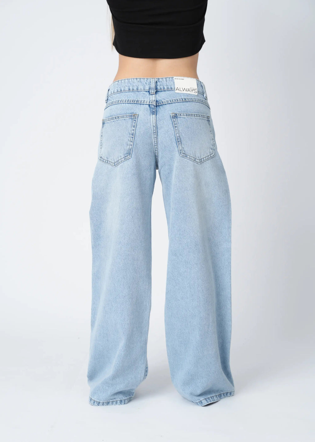 WIDE LEG JEAN LARGE - HIELO