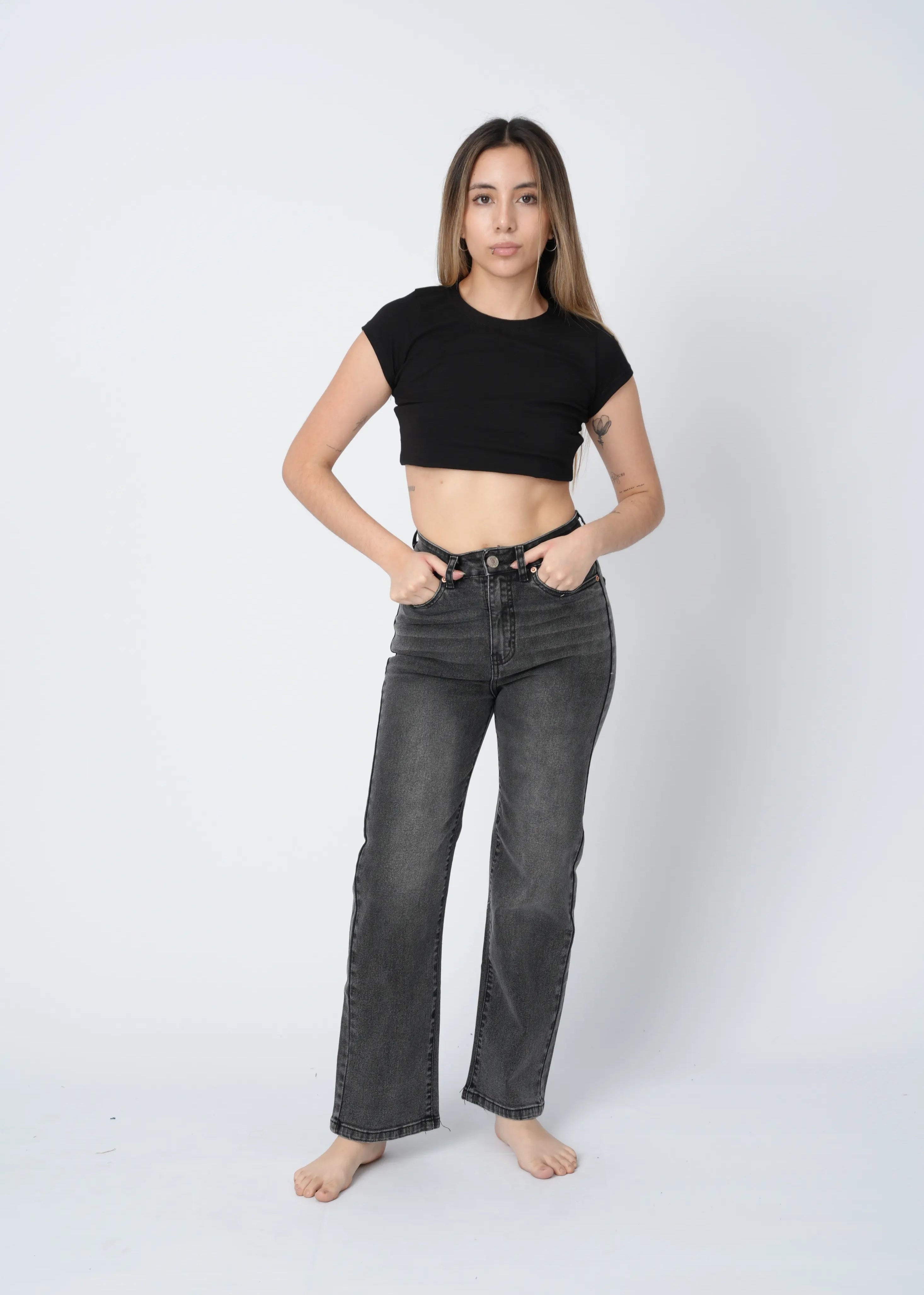 WIDE LEG COMFY - PLOMO OSCURO