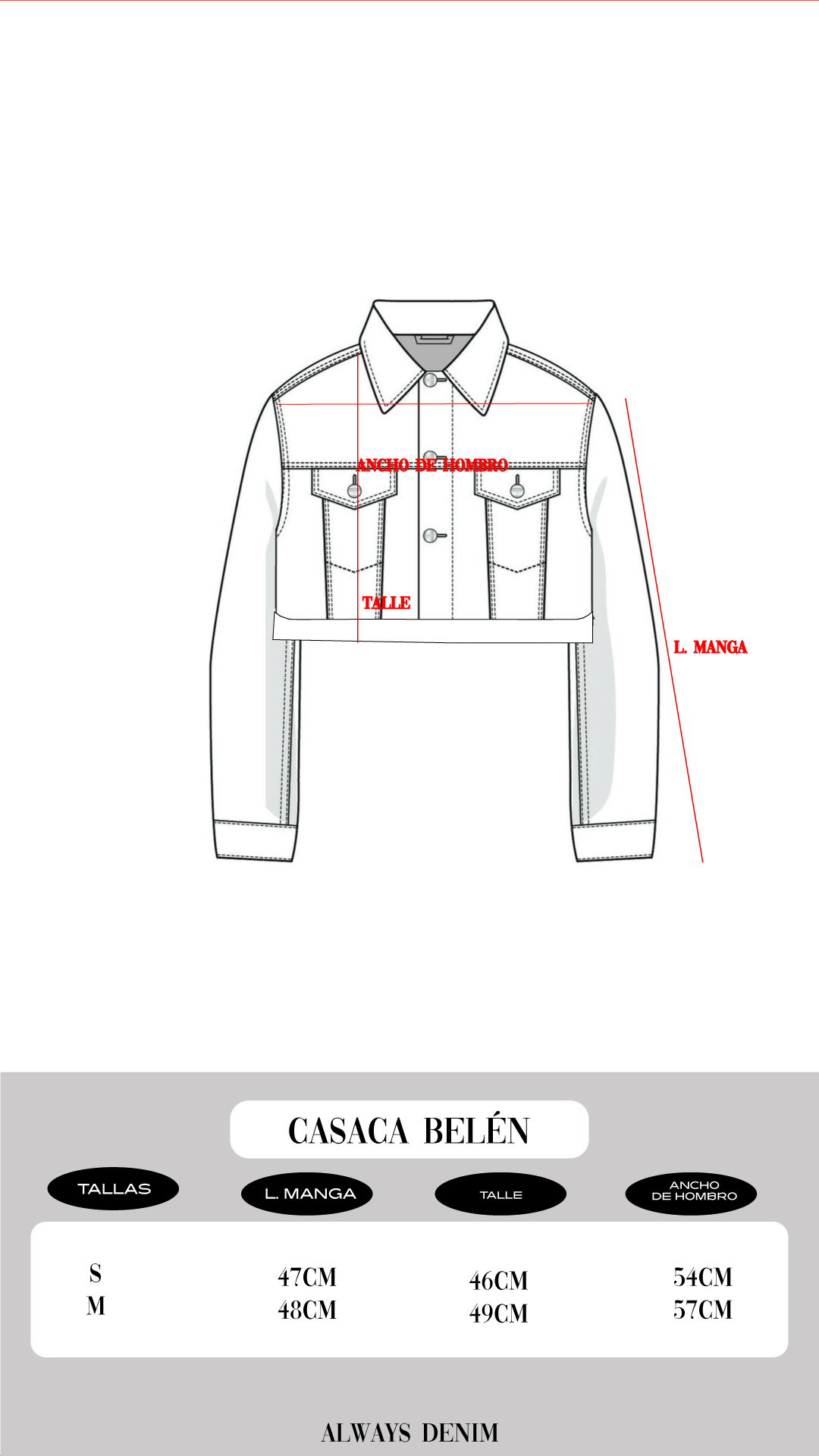CASACA BELEN - CELESTE INTERMEDIO