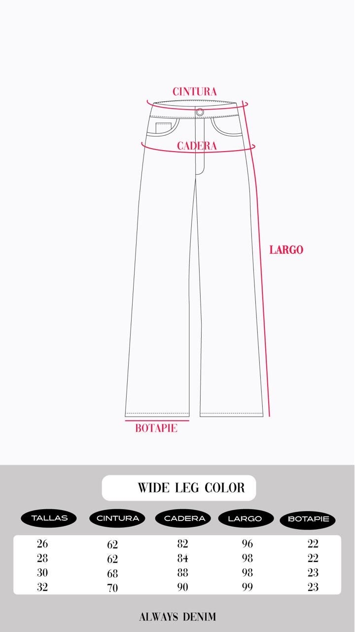 WIDE LEG COLOR COMFY - MARRON